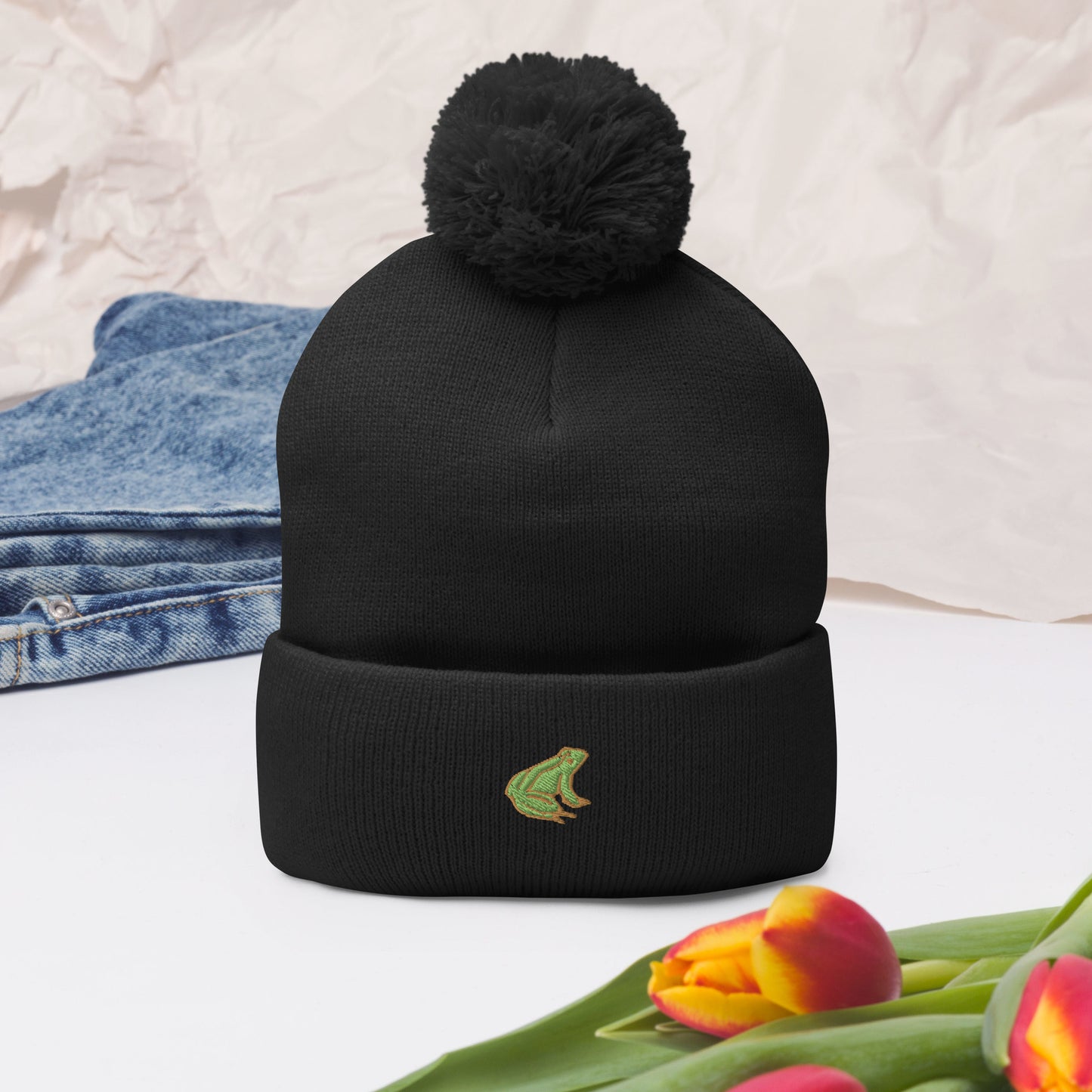 Pom-Pom Beanie - BAB FROG INC