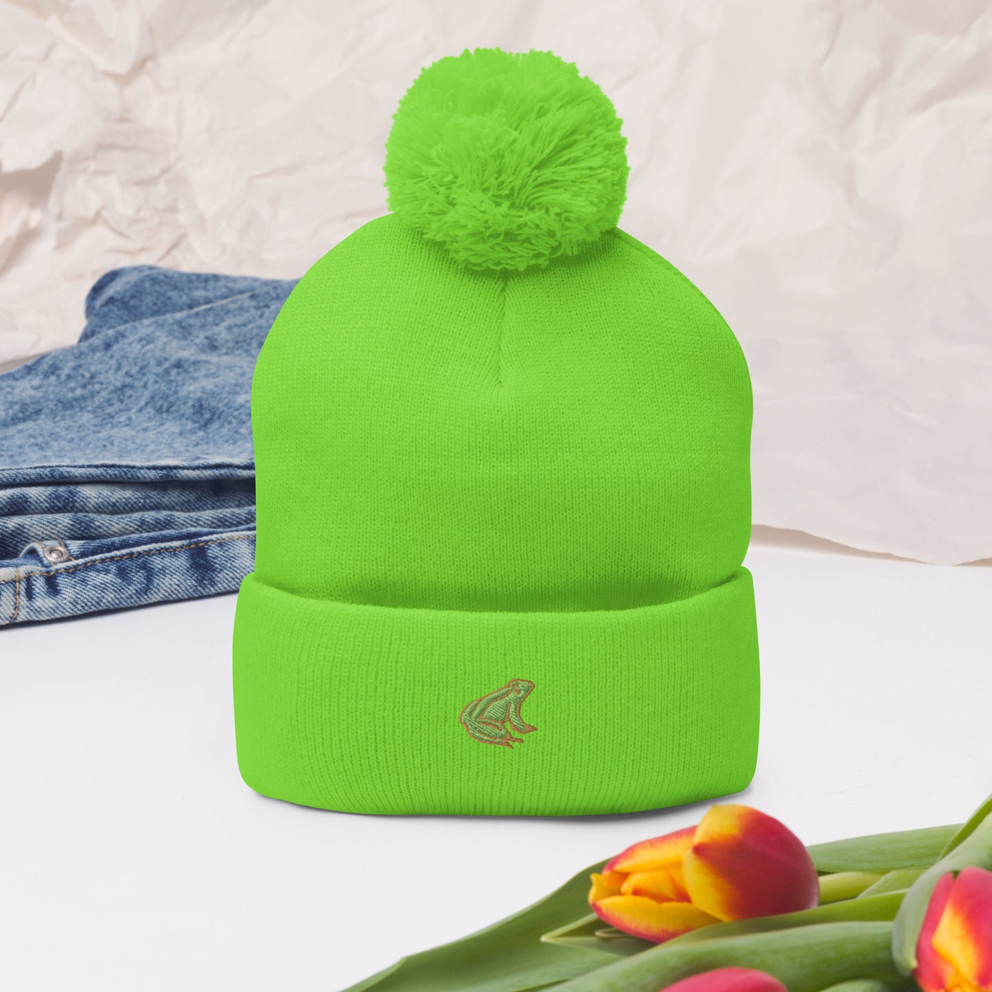 Pom-Pom Beanie - BAB FROG INC