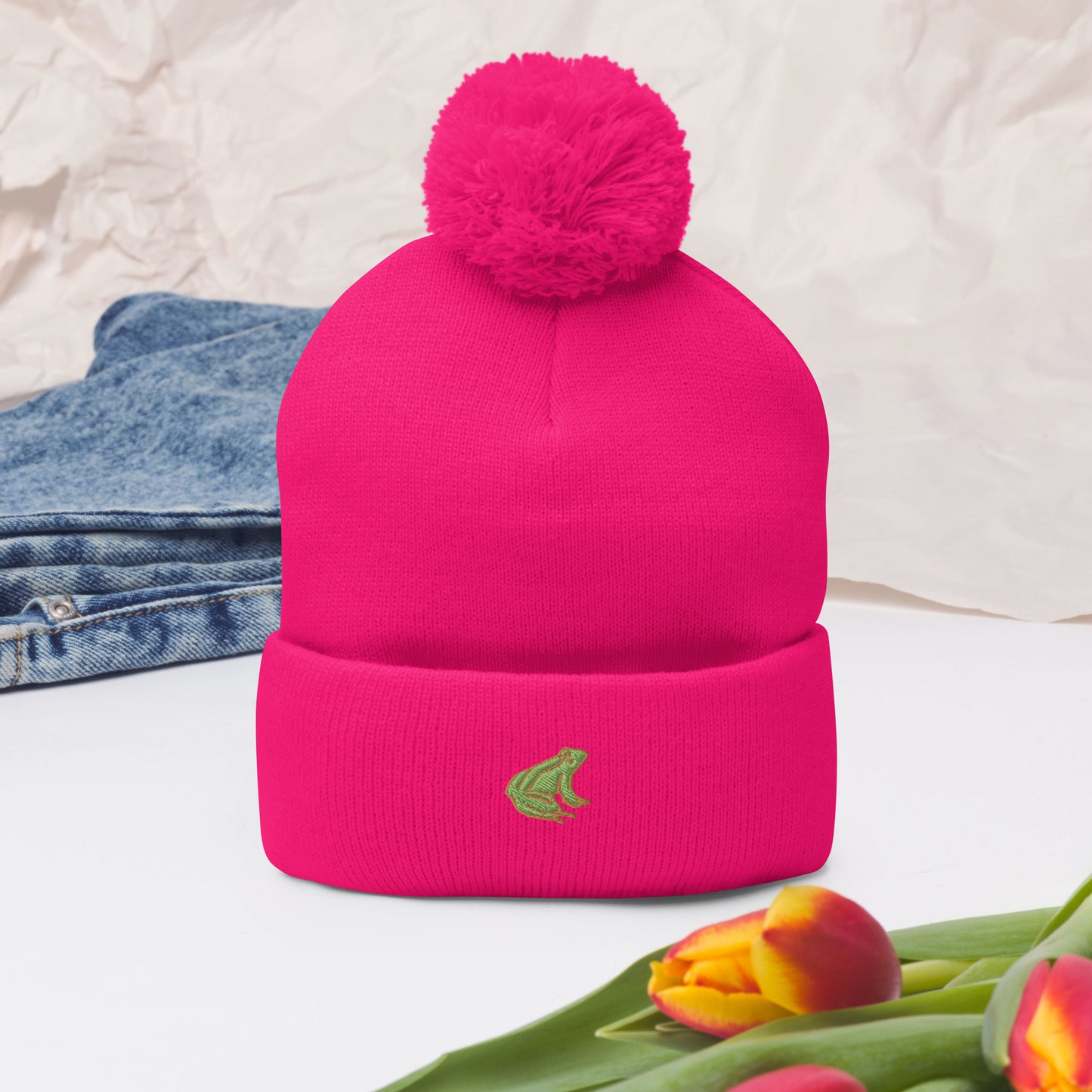 Pom-Pom Beanie - BAB FROG INC